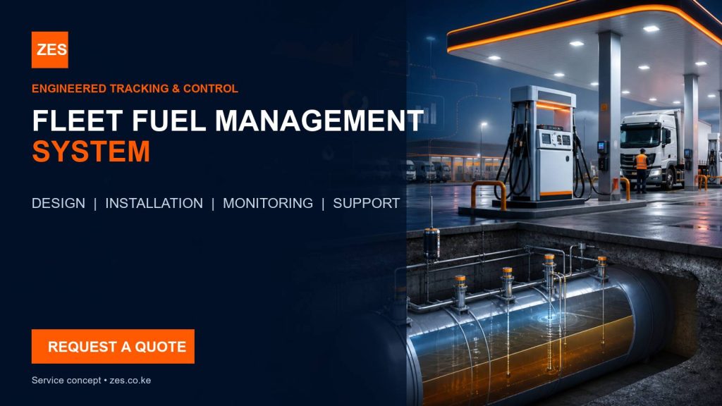 Fleet Fuel Management System service flyer by ZES Kenya