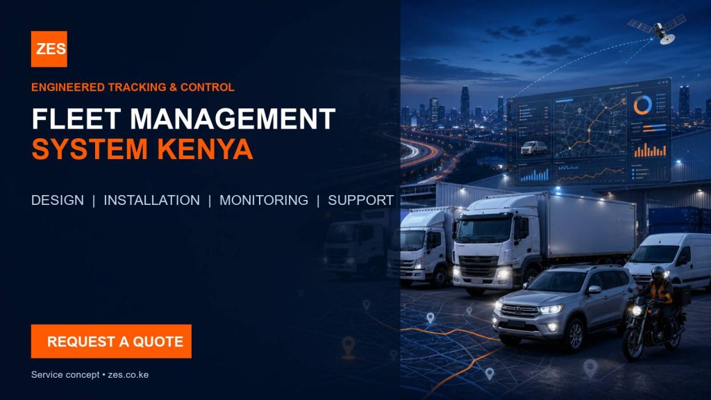 Fleet Management System Kenya service flyer by ZES Kenya