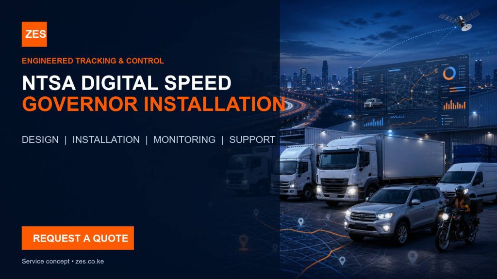 NTSA Digital Speed Governor Installation service flyer by ZES Kenya