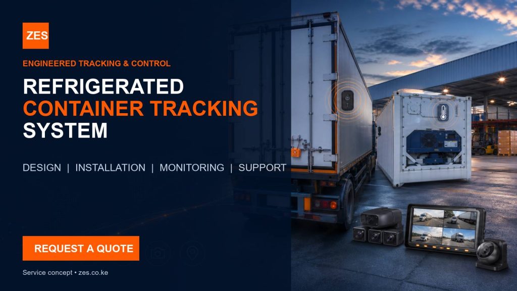 Refrigerated Container Tracking System service flyer by ZES Kenya