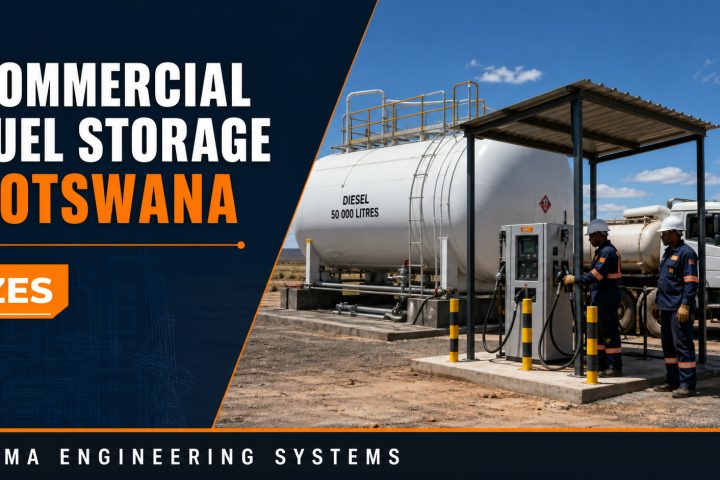 Commercial Fuel Storage Botswana engineering flyer by ZES