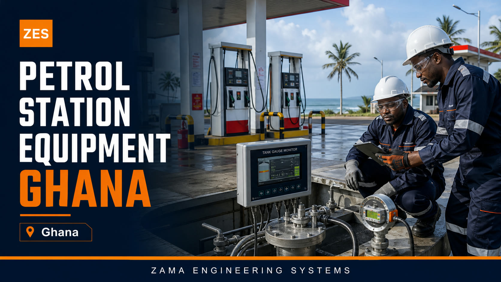 Petrol Station Equipment Ghana engineering flyer by ZES