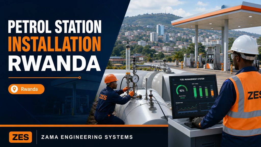 Petrol Station Installation Rwanda engineering flyer by ZES