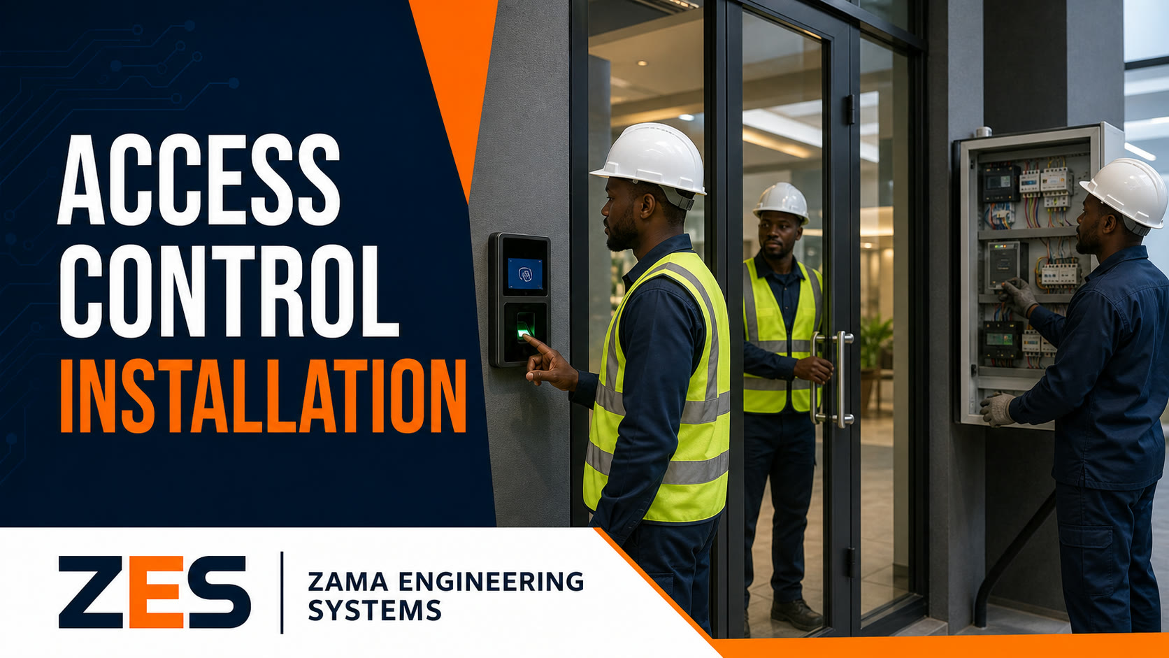 Access Control Installation professional service flyer by ZES