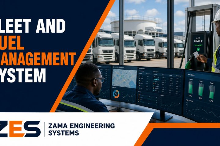 Fleet and Fuel Management System professional service flyer by ZES