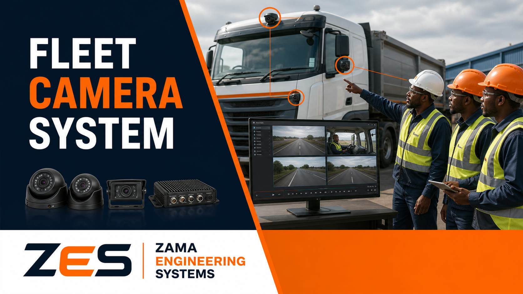 Fleet Camera System professional service flyer by ZES