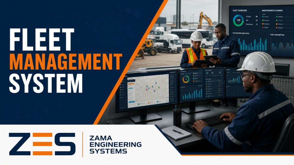 Fleet Management System professional service flyer by ZES
