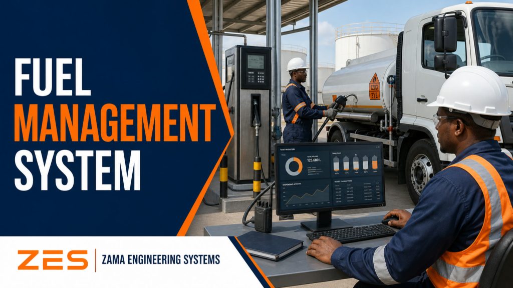 Fuel Management System professional service flyer by ZES