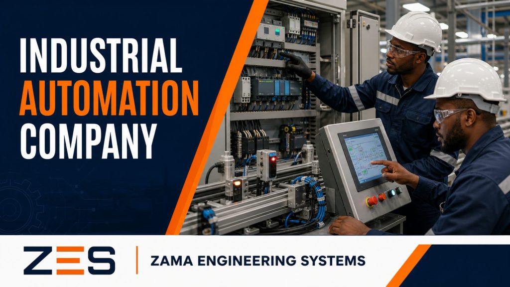 Industrial Automation Company professional service flyer by ZES
