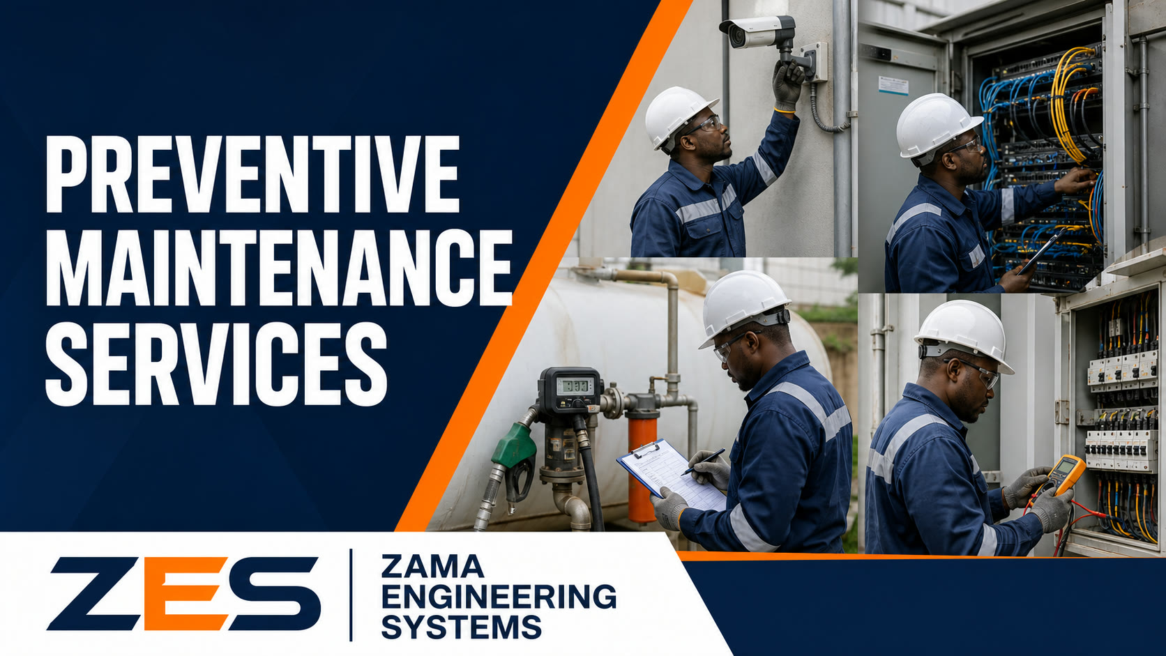 Preventive Maintenance Services professional service flyer by ZES