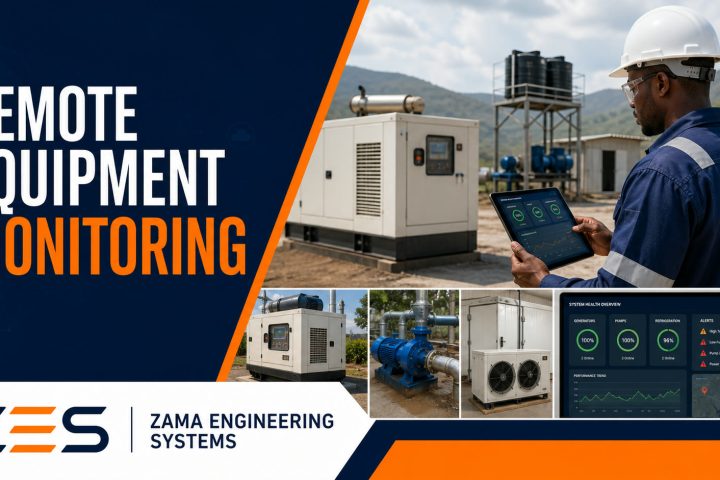 Remote Equipment Monitoring professional service flyer by ZES