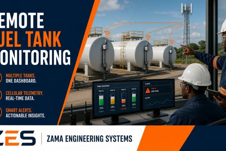 Remote Fuel Tank Monitoring professional service flyer by ZES
