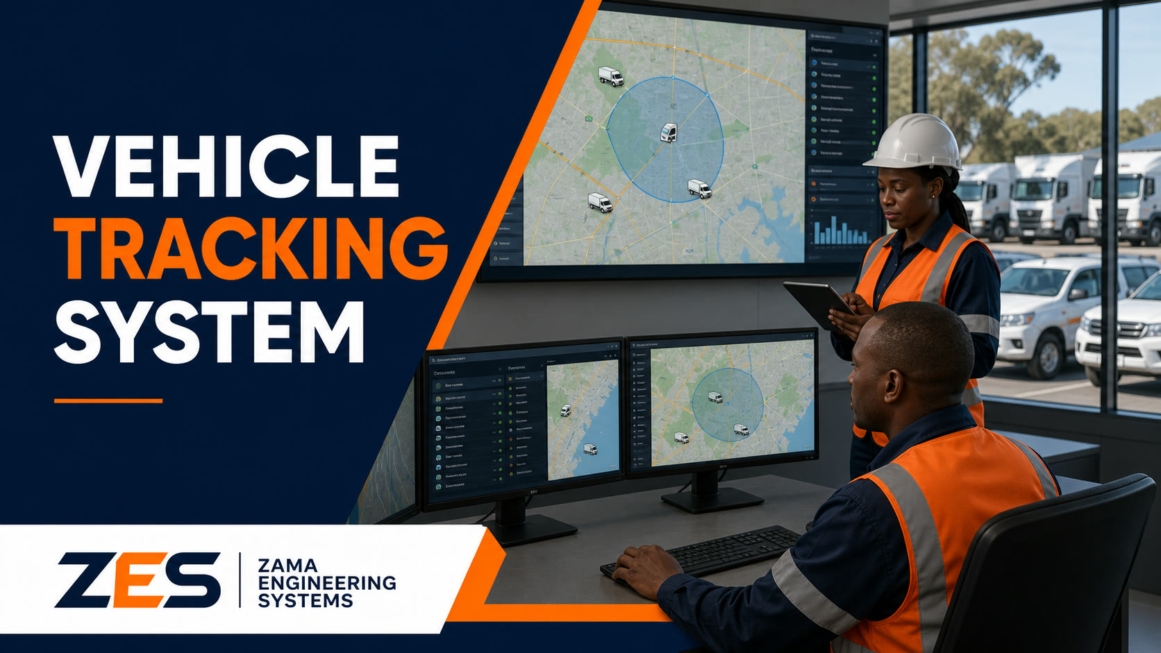 Vehicle Tracking System professional service flyer by ZES