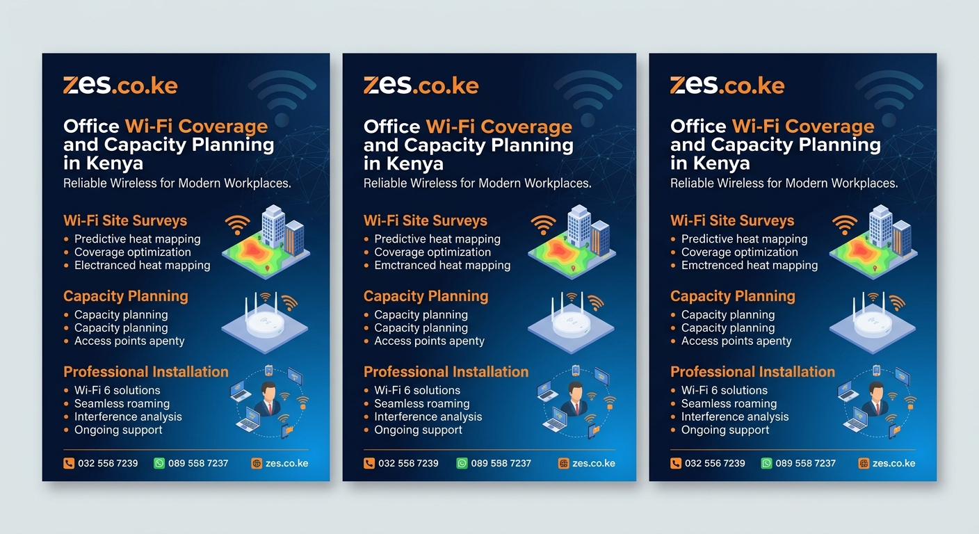 Office Wi-Fi Coverage and Capacity Planning in Kenya