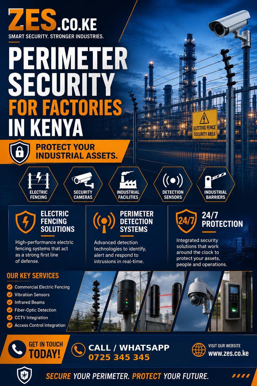 Perimeter security for factories in Kenya