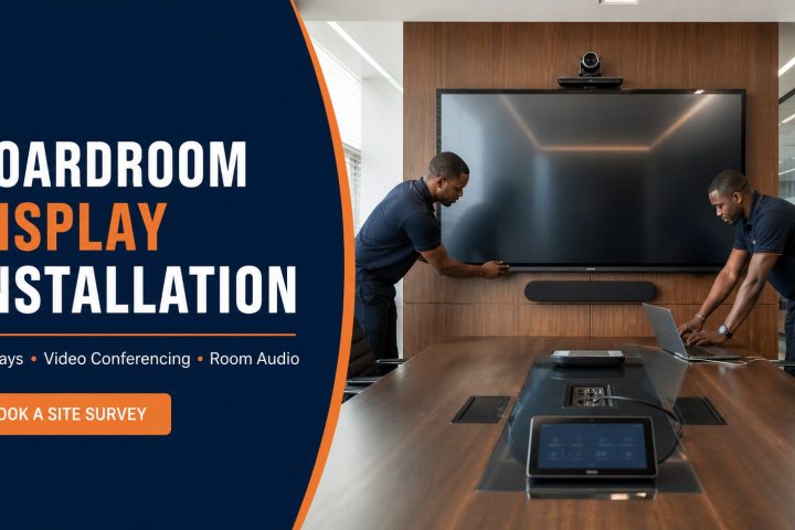 Boardroom display installation by Zama Engineering Systems