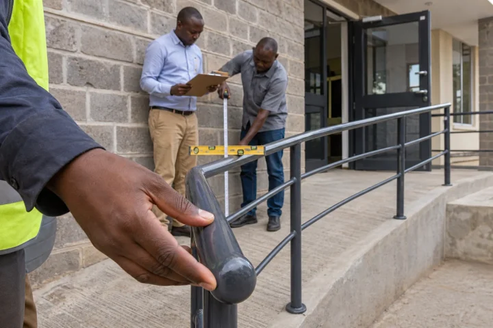 Survey and handover review for commercial handrail fabrication in Kenya