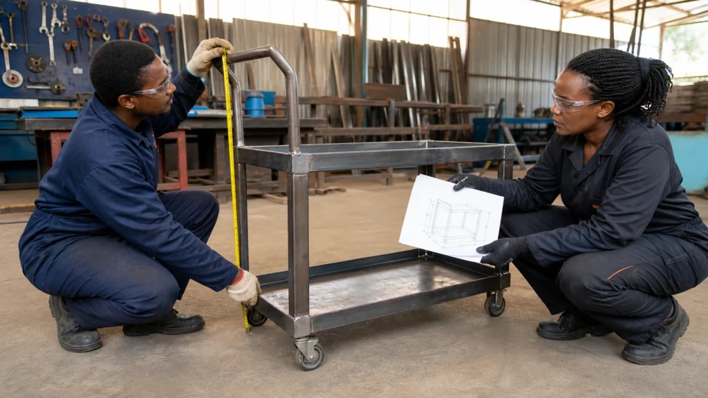 Design brief review for custom metal fabrication services in Kenya