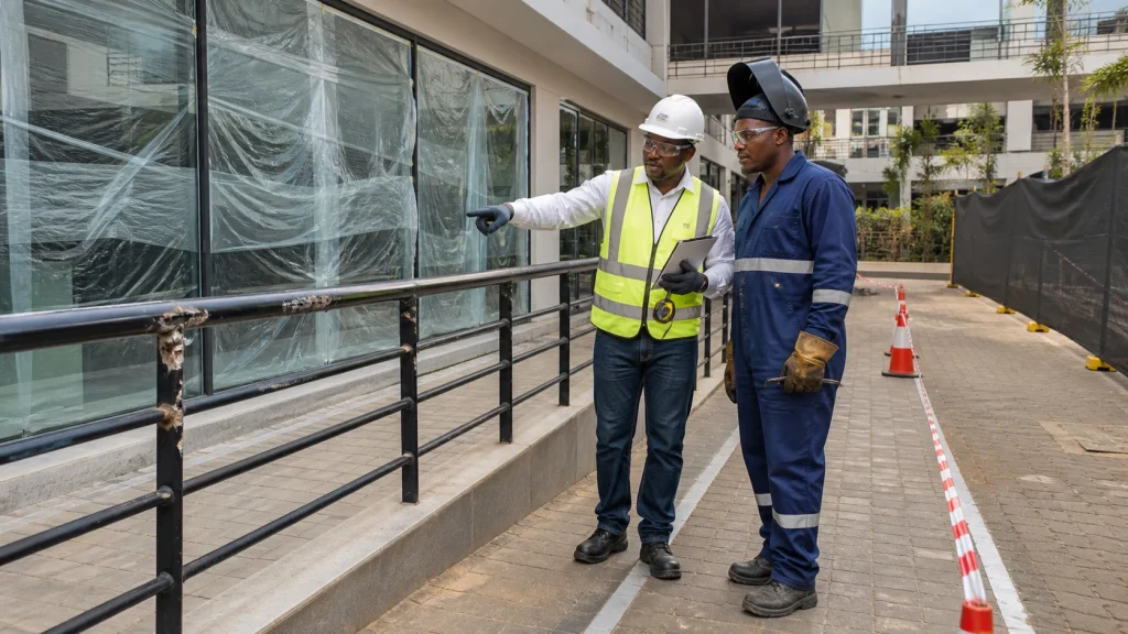 Property readiness review for on-site welding services in Kenya