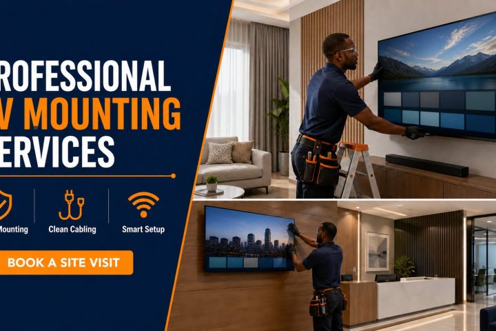 Professional TV mounting services by Zama Engineering Systems