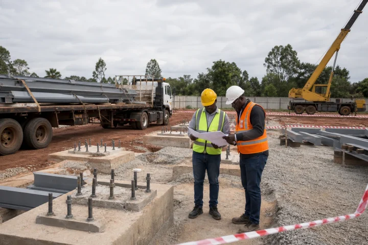 Structural steel fabrication and erection interface planning on a Kenya project