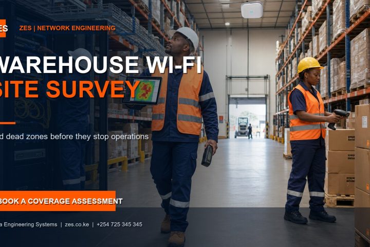 Warehouse Wi-Fi site survey by Zama Engineering Systems