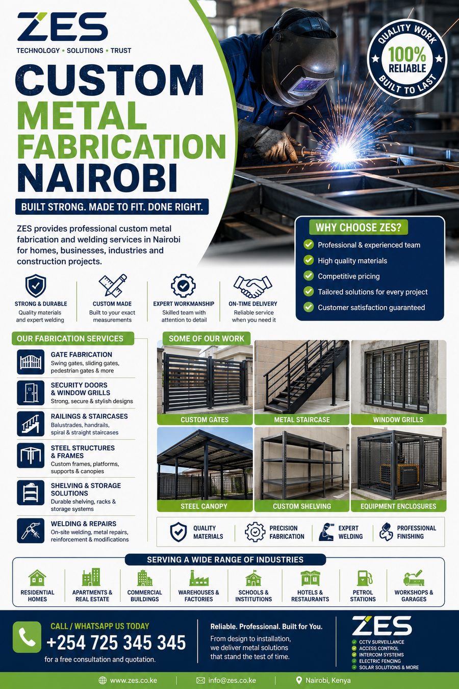 Custom Metal Fabrication Nairobi