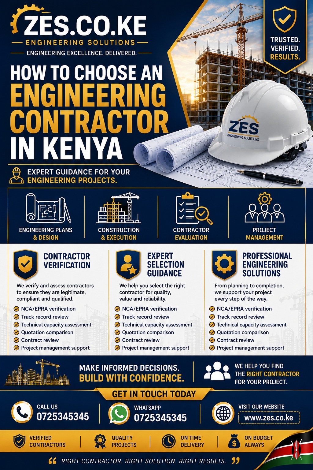 How to choose an engineering contractor in Kenya