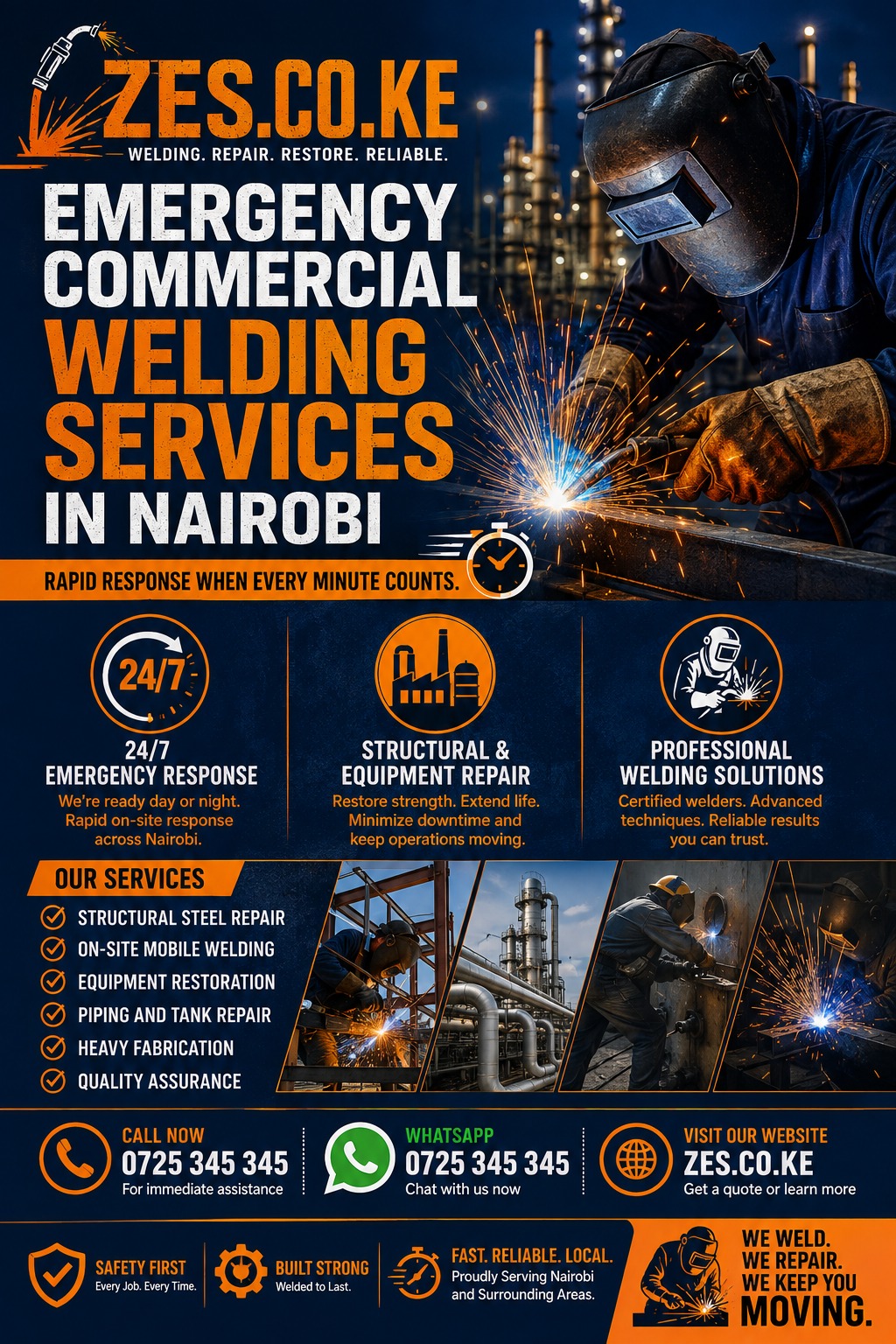 Emergency commercial welding services in Nairobi
